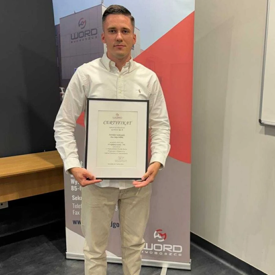 Prawo Jazdy Inowroclaw Oskar Wilbik Certyfikat Zdawalnosci